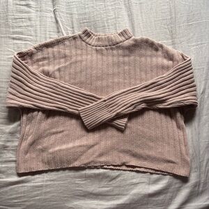 American Eagle Outfitters Light Pink Sweater